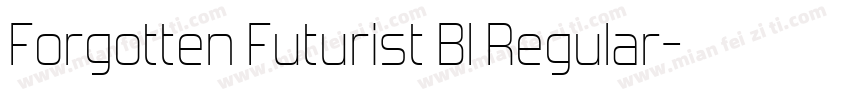 Forgotten Futurist Bl Regular字体转换